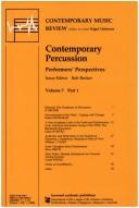Cover for Contemporary Percussion