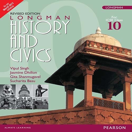 Cover for Longman History and Civics for ICSE 10