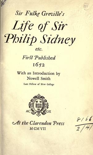 Cover for Life of Sir Philip Sidney, etc., first published 1652.