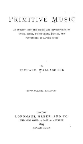 Cover for Primitive music