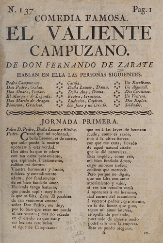 Cover for El valiente campuzano