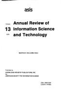 Cover for Annual Review of Information Science and Technology