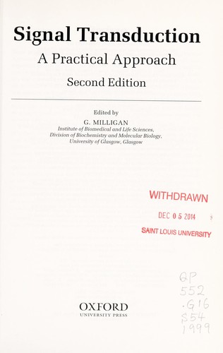 Cover for Signal transduction