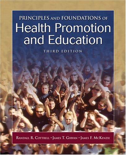 Cover for Principles and Foundations of Health Promotion and Education (3rd Edition)