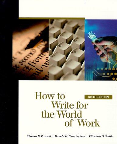 Cover for How to write for the world of work