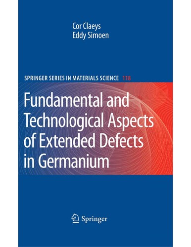 Cover for Extended defects in Germanium