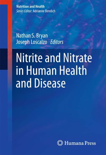 Cover for Nitrite and nitrate in human health and disease