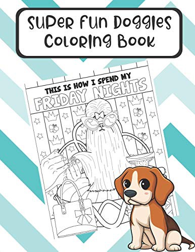 Cover for Super Fun Doggies Coloring Book