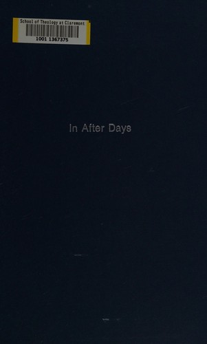 Cover for In after days