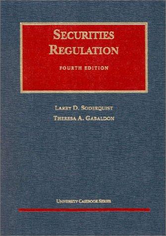 Cover for Securities regulation