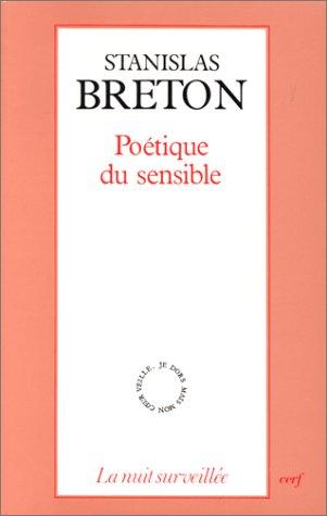 Cover for Poétique du sensible