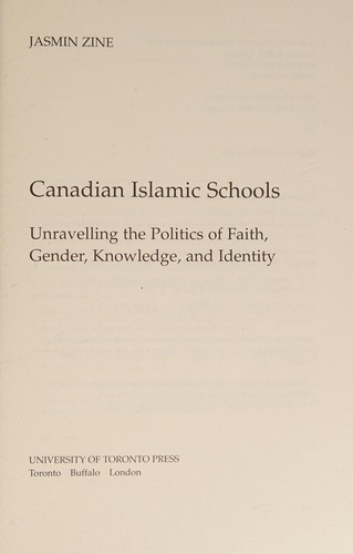 Cover for Canadian Islamic schools