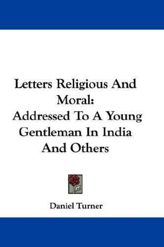 Cover for Letters Religious And Moral