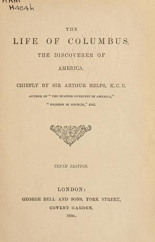 Cover for The life of Columbus