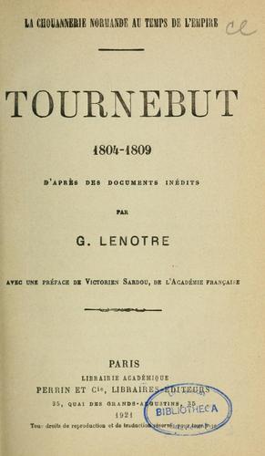 Cover for Tournebut, 1804-1809
