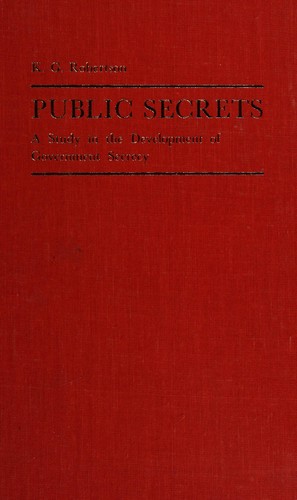 Cover for Public secrets