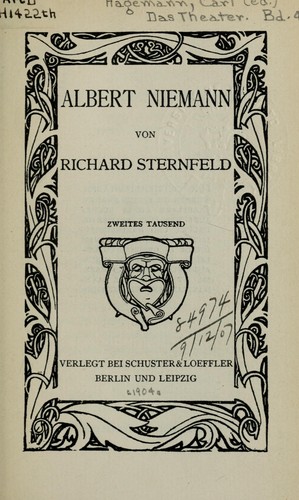 Cover for Albert Niemann