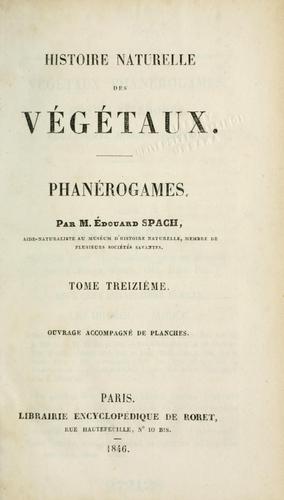 Cover for Histoire naturelle des végétaux