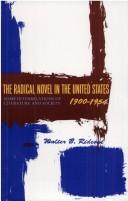 Cover for The radical novel in the United States, 1900-1954