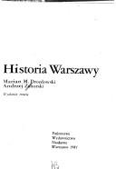 Cover for Historia Warszawy