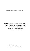 Cover for Redresser l'économie du Congo-Kinshasa