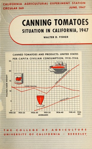Cover for Canning tomatoes situation in California 1947
