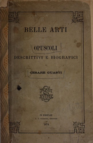 Cover for Belle arti