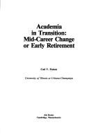 Cover for Academia in transition