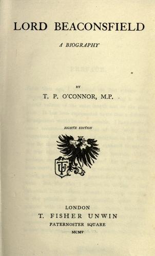 Cover for Lord Beaconsfield