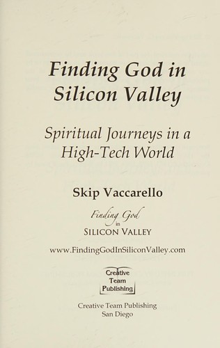 Cover for Finding god in silicon valley--spiritual journeys in a high-tech world