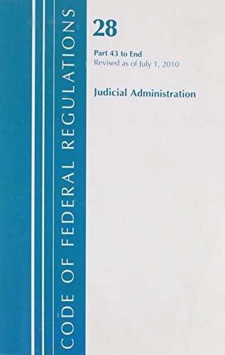 Cover for Title 28 Judicial Administration 43-End