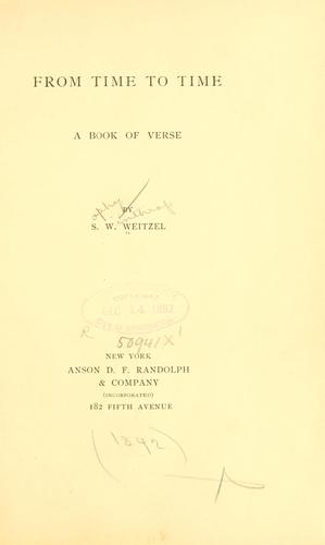 Cover for From time to time