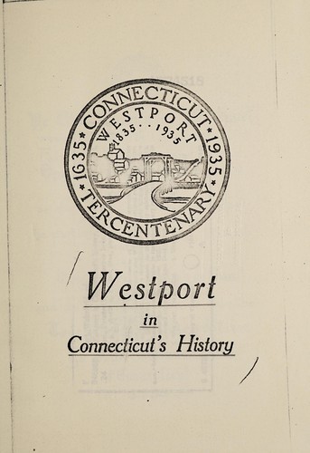 Cover for Westport in Connecticut's history, 1835-1935.