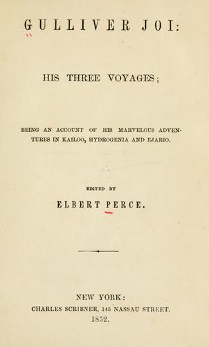 Cover for Gulliver Joi: his three voyages