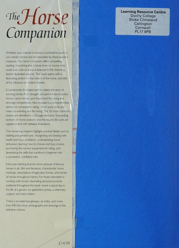 Cover for Horse Companion