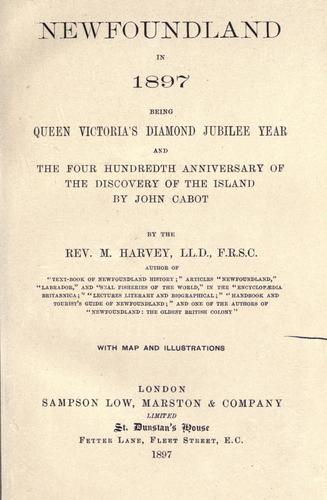 Cover for Newfoundland in 1897
