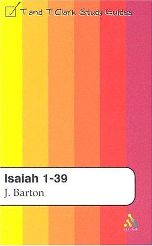 Cover for Isaiah 1-39 (T & T Clark Study Guides)