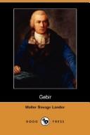 Cover for Gebir (Dodo Press)