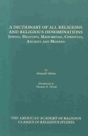 Cover for A dictionary of all religions and religious denominations