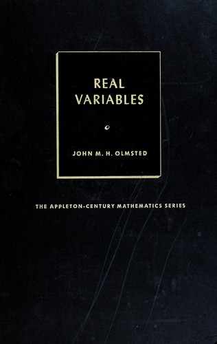 Cover for Real variables