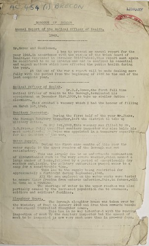 Cover for [Report 1940]