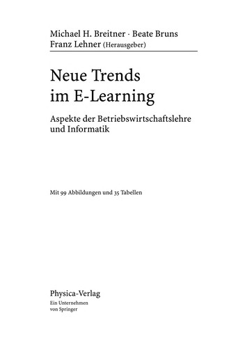 Cover for Neue Trends im E-Learning