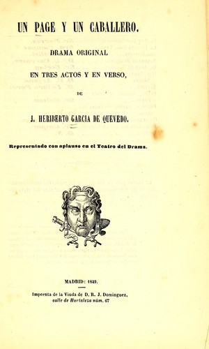 Cover for Un page y un caballero