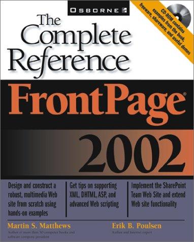 Cover for FrontPage 2002