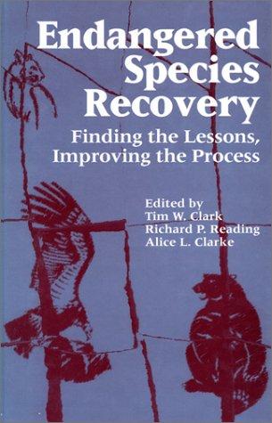 Cover for Endangered species recovery