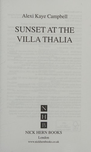 Cover for Sunset at the Villa Thalia