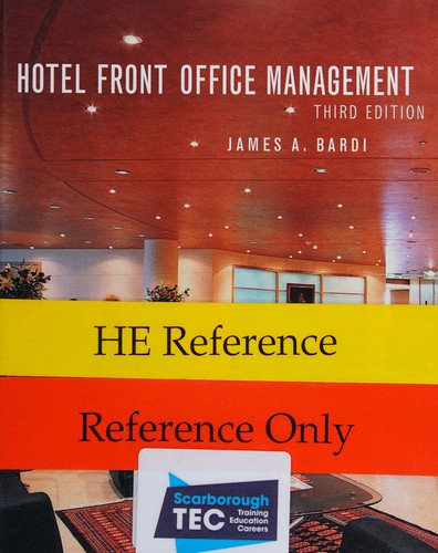 Cover for Hotel front office management