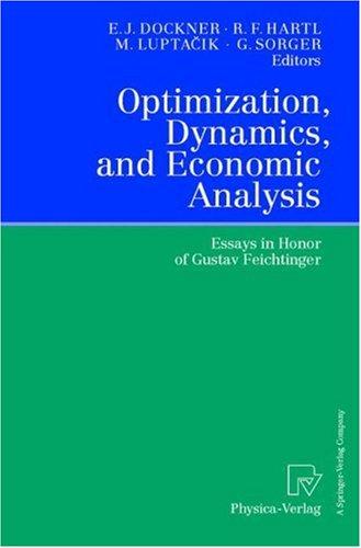 Cover for Optimization, Dynamics and Economic Analysis