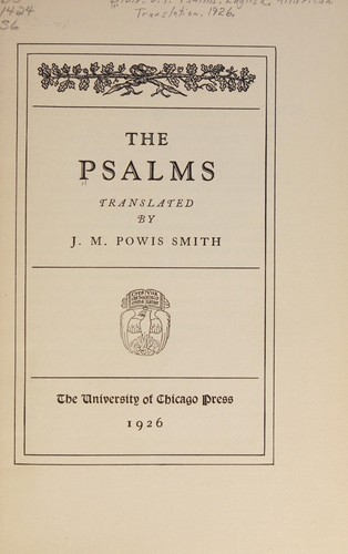 Cover for The Psalms