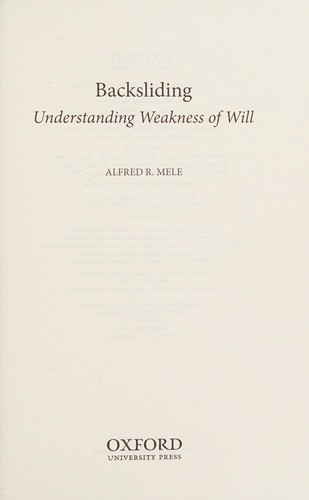 Cover for Backsliding